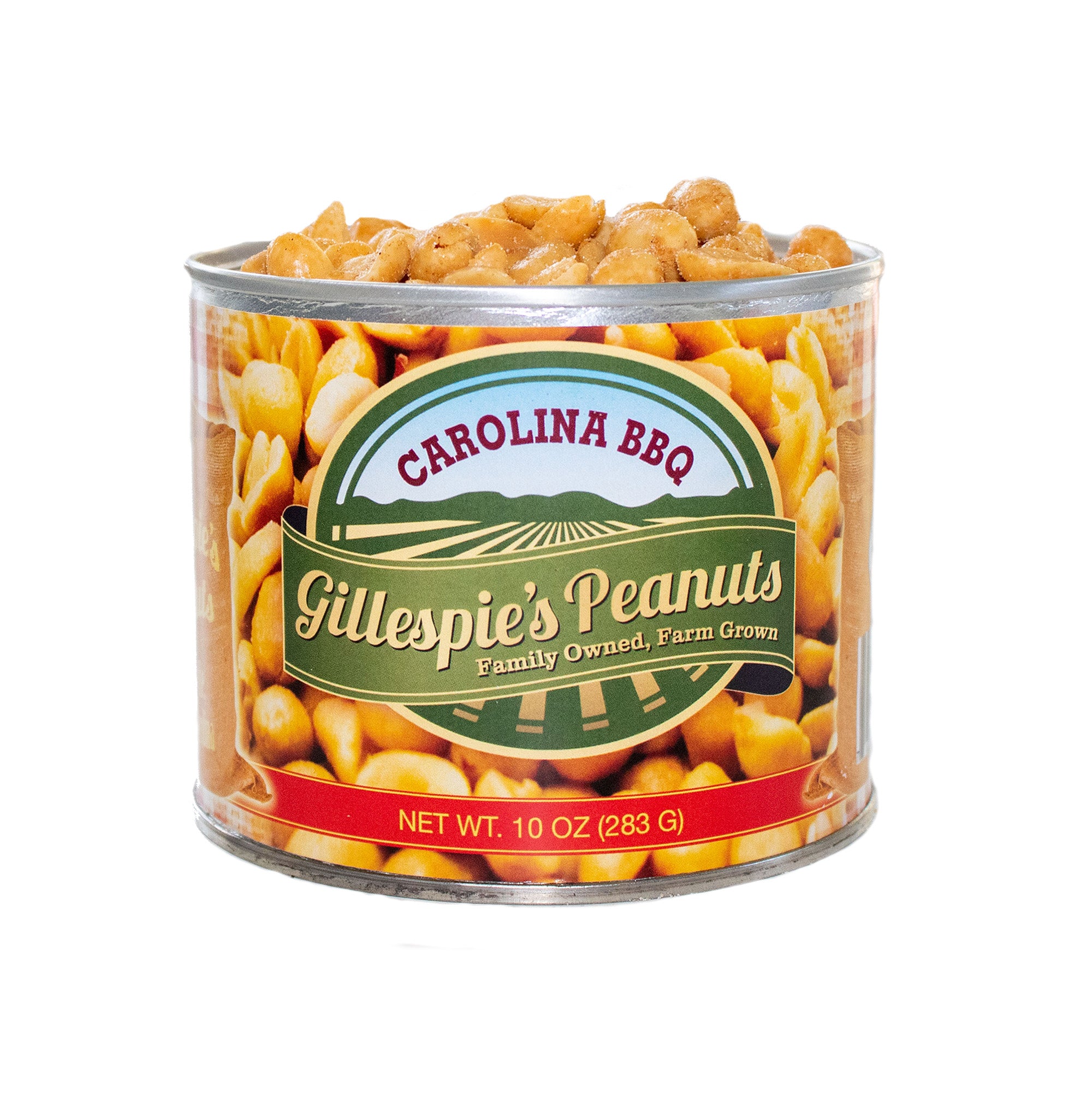A can of Carolina BBQ peanuts